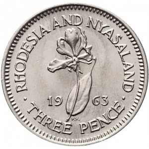 Rhodesien und Njassaland 3 Pence - Reverse