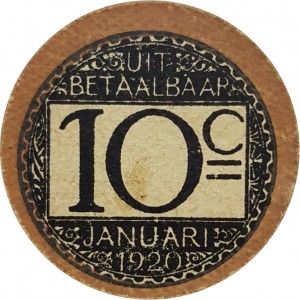 Belgien (Notgeld) 10 Centimes - Reverse