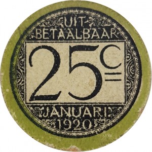 Belgien (Notgeld) 25 Centime - Reverse