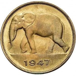 Belgisch-Kongo 5 Franken - Reverse