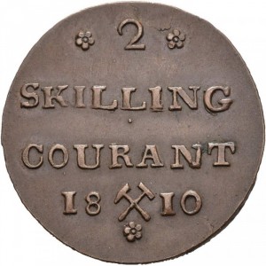Norwegen  2 Schilling - Reverse