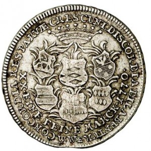 Löwenstein-Wertheim ½ Taler - Reverse