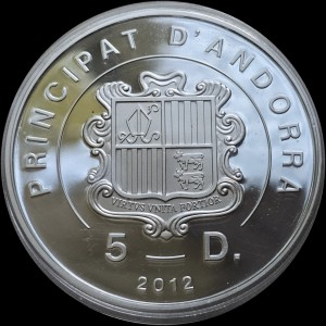 آندورا 5 دینر - Obverse