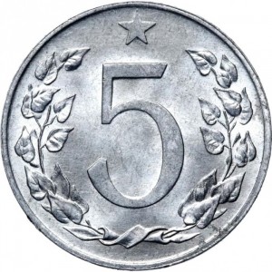 Tschechoslowakei 5 Heller - Reverse