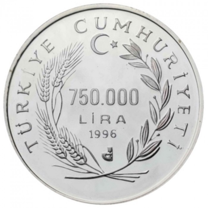 750000 Lira 1996 - FAO, Türkiye