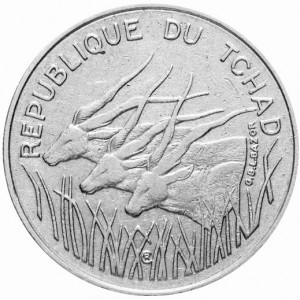 Tschad  100 Franken - Obverse