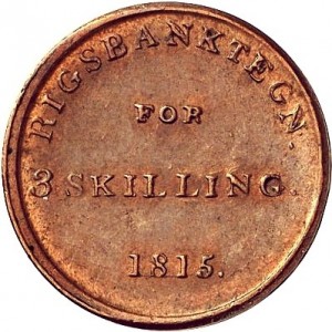 Dänemark  3 Schilling - Reverse