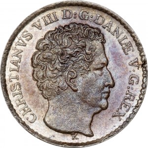 Dänemark  3 Rigsbankskilling - Obverse