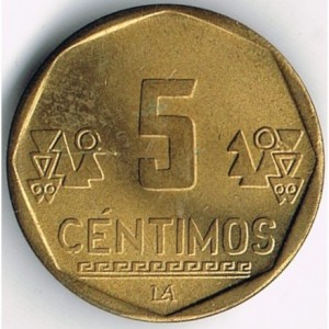 Peru 5 cêntimos - Reverse