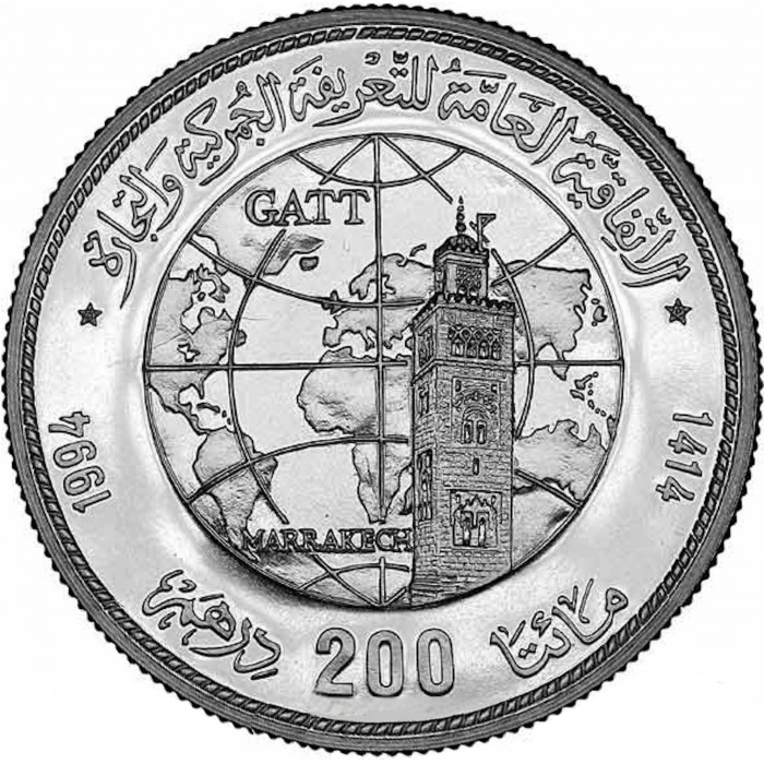 200 dirham , Marroc (Acord General d'Aranzels i Comerç)