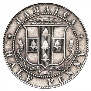 Jamaika ½ Penny - Reverse