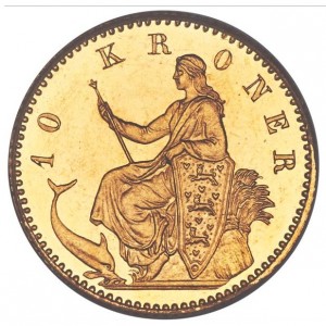 Dänemark  10 Kronen - Reverse