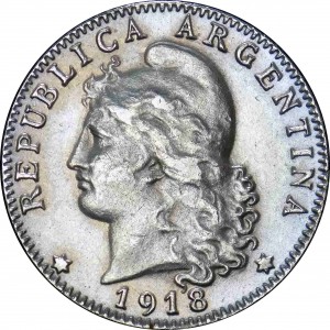 Аргентина 20 сентаво - Obverse