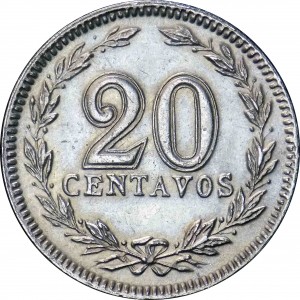 Аргентина 20 сентаво - Reverse