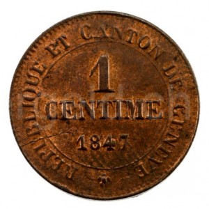 Genf (Kanton) 1 Centime - Reverse