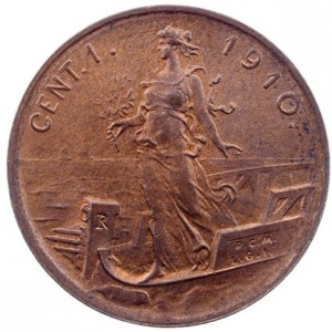 Italien 1 Centesimo - Reverse