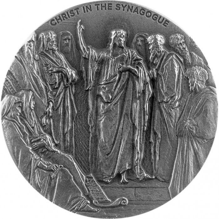 2 dollars , Niue (Biblical - Christ in the Synagogue)