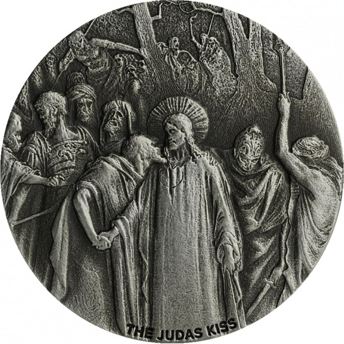 2 dolary , Niue (Biblia - pocałunek Judasza)