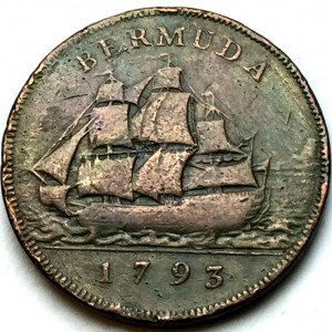 Bermuda 1 Penny - Reverse