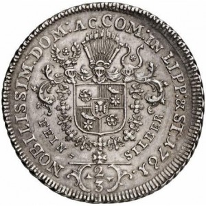 Schaumburg-Lippe ⅔ Taler - Reverse