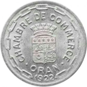 Algerien Notgeld 25 Centime - Obverse