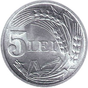 Румыния 5 леев - Reverse