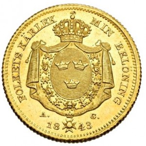 Schweden  2 Dukaten - Reverse