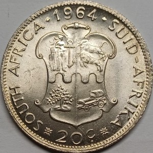 Südafrika  20 Cent - Reverse