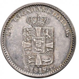Dänemark  1 Rigsbankdaler - Reverse