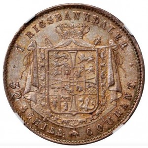 Dänemark  1 Rigsbankdaler - Reverse