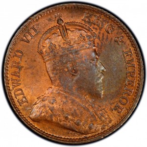 مستوطنات المضيق ¼ سنت - Obverse