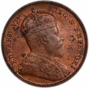 مستوطنات المضيق ½ سنت - Obverse