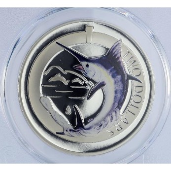 2 dollars , Bermuda (Blue Marlin)