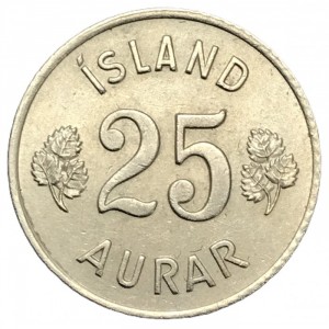 Island  25 Aurar - Reverse