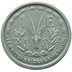 Kamerun  1 Franken - Reverse