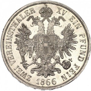 Österreich  2 Vereinstaler - Reverse
