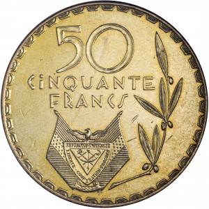 Ruanda 50 Franken - Obverse