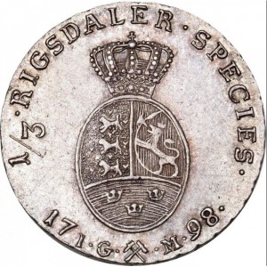 Norwegen  ⅓ Speciedaler - Reverse