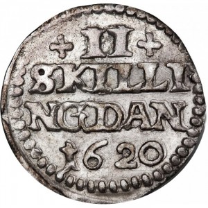 Dänemark  2 Schilling - Reverse
