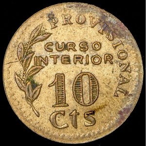 Spanien - Bürgerkrieg 10 Centimos - Reverse