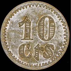 Spanien - Bürgerkrieg 10 Centimos - Reverse