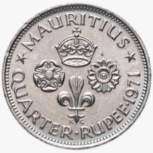 Mauritius ¼ Rupien - Reverse