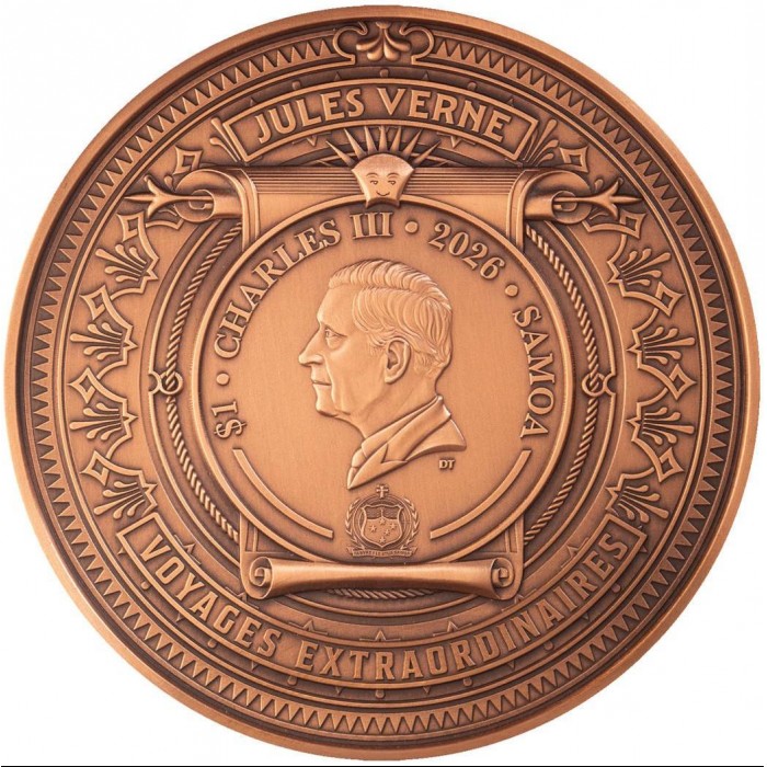 1 dolar , Samoa (Juliusz Verne - Niezwykłe podróże - Dwadzieścia Tysięcy Podmorskiej Żeglugi)