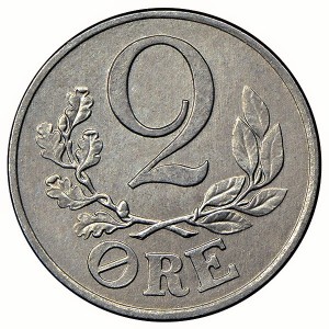 Dänemark  2 Öre - Reverse