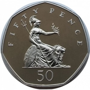 Regatul Unit 50 pence - Reverse