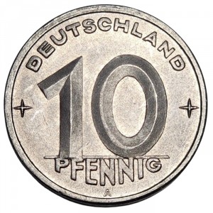Германия - ГДР 10 пфеннигов - Reverse