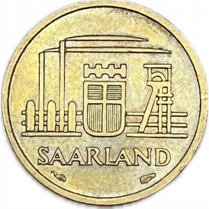 Saarland 10 Franken - Obverse