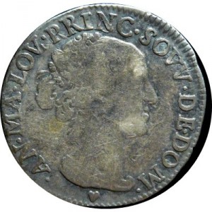 Dombes 1/12 Ecu  - Obverse