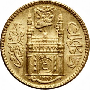 Hyderabad 1  Ashrafi - Obverse