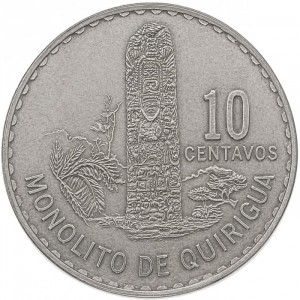 Guatemala  10 Centavos - Reverse